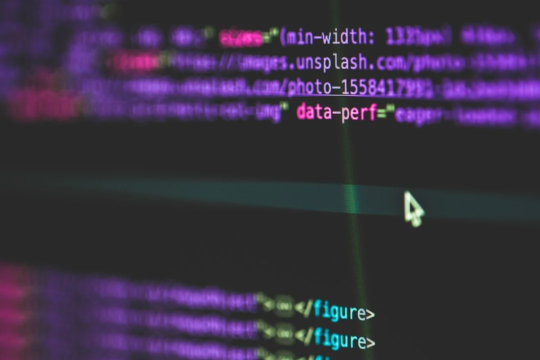 Portable computer displaying a website with a mix of abstract photos in favorites and a browser search engine with a magnifying glass icon